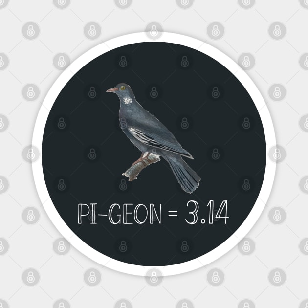 funny pigeon pi Magnet by Shirts That Bangs